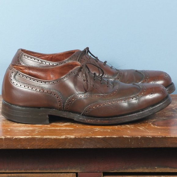 [SOLD] 🇨🇦 VTG Dack's 7E Chocolate Brown Wingtip Oxford - Picture 3 of 9